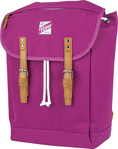 Venice Urbaner Freizeit Damen Herren Rucksack Im Retro Look Mit Gepolstertem 15'' Laptop Fach Schulrucksack Wanderrucksack Streetpack, Grateful Pink, 28L von Nitro