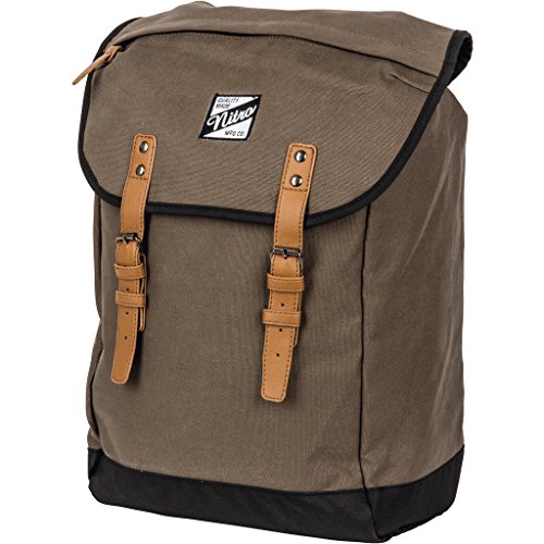 Venice Urbaner Freizeit Damen Herren Rucksack Im Retro Look Mit Gepolstertem 15'' Laptop Fach Schulrucksack Wanderrucksack Streetpack, Smoke, 28L von Nitro