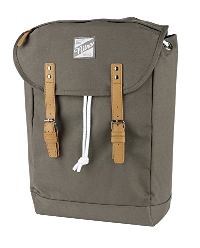 Venice Urbaner Freizeit Damen Herren Rucksack Im Retro Look Mit Gepolstertem 15'' Laptop Fach Schulrucksack Wanderrucksack Streetpack, Waxed Lizard, 28L von Nitro