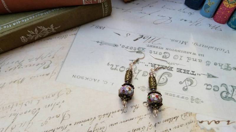 Cloisonne Ohrringe Cloisonne Ohrringe von NittanyMountain