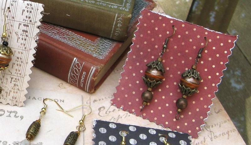 Herbst Lampwork Tropfen Ohrringe Herbst Lampwork Tropfen Ohrringe von NittanyMountain