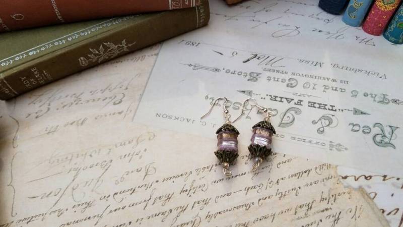 Lampwork Glas Ohrringe von NittanyMountain