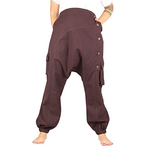 Nitya Design Pumphose Five Buttons Aladinhose Haremshose Sarouel Hose Shalwar Hose Unisex S, M/L, XL - Nepal Shop braun XL Nitya Design Pumphose Five Buttons Aladinhose Haremshose Sarouel Hose Shalwar Hose Unisex S, M/L, XL - Nepal Shop braun XL von Nitya Design