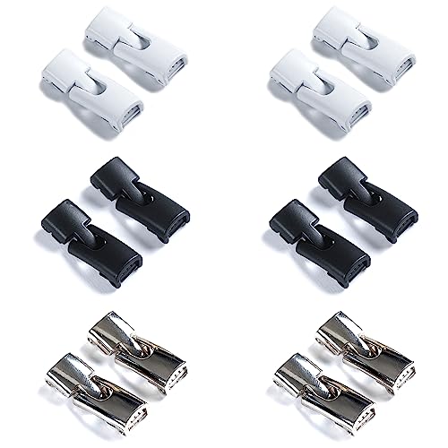 Niuhong 12 Pcs Schnürsenkel Ohne Binden Schuhsenkel Verschlüsse Lazy Schuhband Schnellschnürsystem Sneaker Laces Verschluss Für Kinder Erwachsene Sportschuhe Wanderschuhe Freizeitschuhe von Niuhong