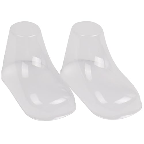 Niuhong 20 Pcs Kinder Schuhe Display Ständer Transparent Schuh Display-Halter Baby Füße Display Klare Kunststoff Schuh Halterung Schuhe Präsentation Kleinkind Schuhe Booties Häkelschuhe (10cm) von Niuhong