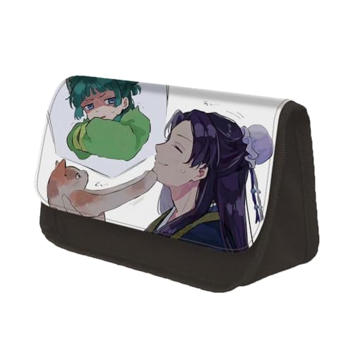 Niukaisi Anime Federmäppchen Kinder Maomao Federmäppchen Jinshi Große Kapazität Schreibwaren Organizer Zurück zur Schule Studenten Supplies Jungen Mädchen, Typ15, Federmäppchen von Niukaisi