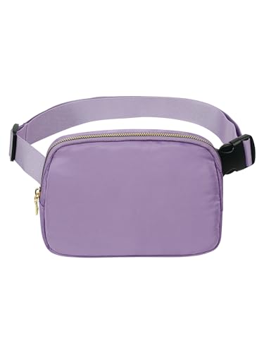 Everywhere Gürteltasche für Damen und Herren, modische Mini-Hüfttasche, leichte Umhängetaschen mit verstellbarem Riemen, kleine Bauchtaschen für Laufen, Reisen, Radfahren im Freien, Einkaufen, Helles von Niumike