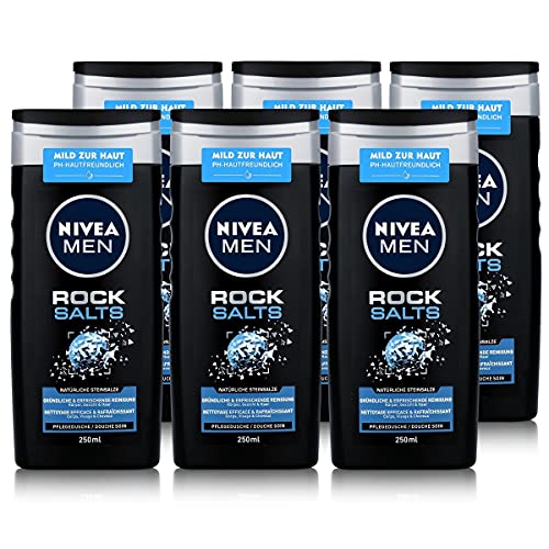 6er Pack - Nivea Duschgel Men – Rock Salts - 250ml von Nivea Men