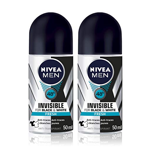 NIVEA MEN Deodorant aus Bille Invisible For Black & White Fresh 50 ml, 2 Stück von Nivea Men