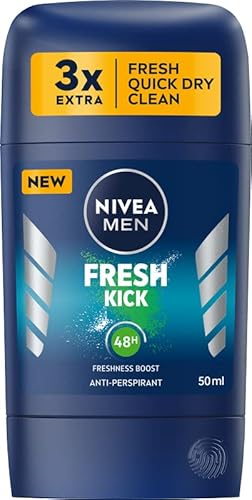 NIVEA MEN Fresh Kick 48 H Antitranspirant Stift für Herren 50ml von Nivea Men