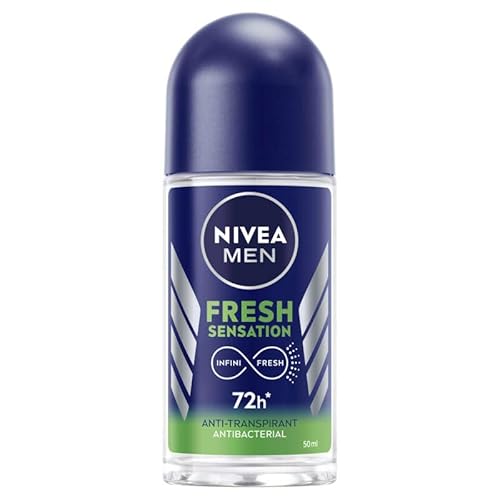 NIVEA MEN Fresh Sensation Deodorant Roller, 1 x 50 ml, Deodorant für Herren, Frische 72 h, Anti-Transpirant mit langanhaltendem Duft mit der einzigartigen INFINIFRESH Formel von NIVEA