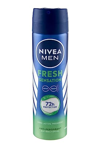 NIVEA MEN Fresh Sensation Spray, 6 x 150 ml, Deospray für Herren bis zu 72 h Schutz, Deodorant Spray mit INFINIFRESH Technologie, Antitranspirant Deodorant ohne Ethylalkohol von Nivea Men