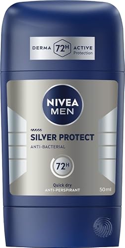 NIVEA MEN Silver Protect 48h Antitranspirant Stift für Herren, 50ml von NIVEA MEN