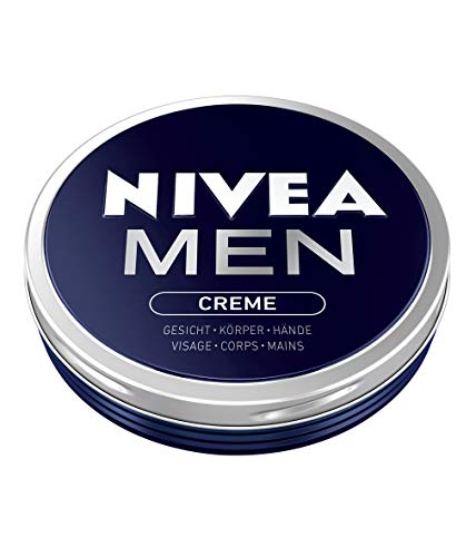 NIVEA MEN pflegende Hautcreme für intensive Feuchtigkeit,Hautpflege für Männer ideal für Körper, Gesicht und Hände, leichte Formel mit Vitamin E, NIVEA MEN Creme (75 ml) von Nivea Men