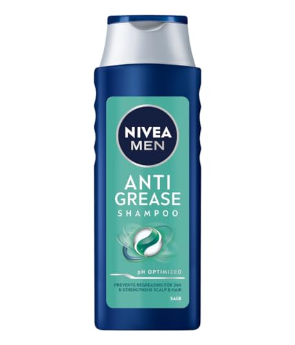 NIVEA MEN Anti Grease Shampoo für fettiges Haar mit Salbei für Männer 400 ml von Nivea Men