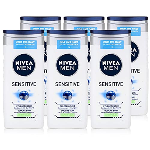 NIVEA Pflegedusche Sensitive for Men 6er Pack (6 x 250 ml) von NIVEA MEN