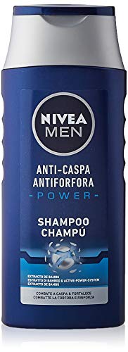 NIVEA MEN Anti-Schuppen Power Shampoo im 6er Pack (6 x 250 ml), Anti-Schuppen Shampoo für normales Haar, Stärkendes Shampoo mit Bambus-Extrakt, Shampoo für Männer von Nivea Men