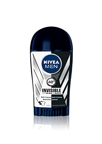 Nivea Men Deodorant Stick Invisible For Black & White Power 40 ml – 3er Pack (3 x 40 ml) von Nivea Men