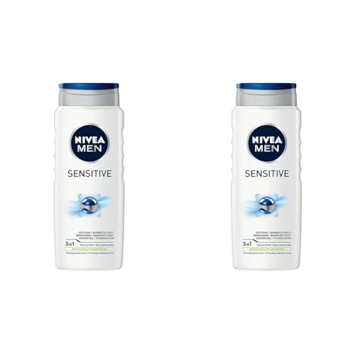 Nivea Men Duschgel, Sensitive, 500 ml (Packung mit 2) von Nivea Men