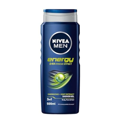 Nivea Men Duschgel, Energie, 3-in-1, 500 ml von Nivea Men