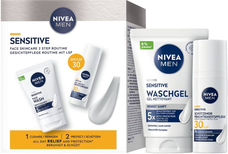 Nivea Men Gesichtspflege-Set NIVEA Men Sensitive Routine Set Set, 2-tlg. Nivea Men Gesichtspflege-Set NIVEA Men Sensitive Routine Set Set, 2-tlg. von Nivea Men