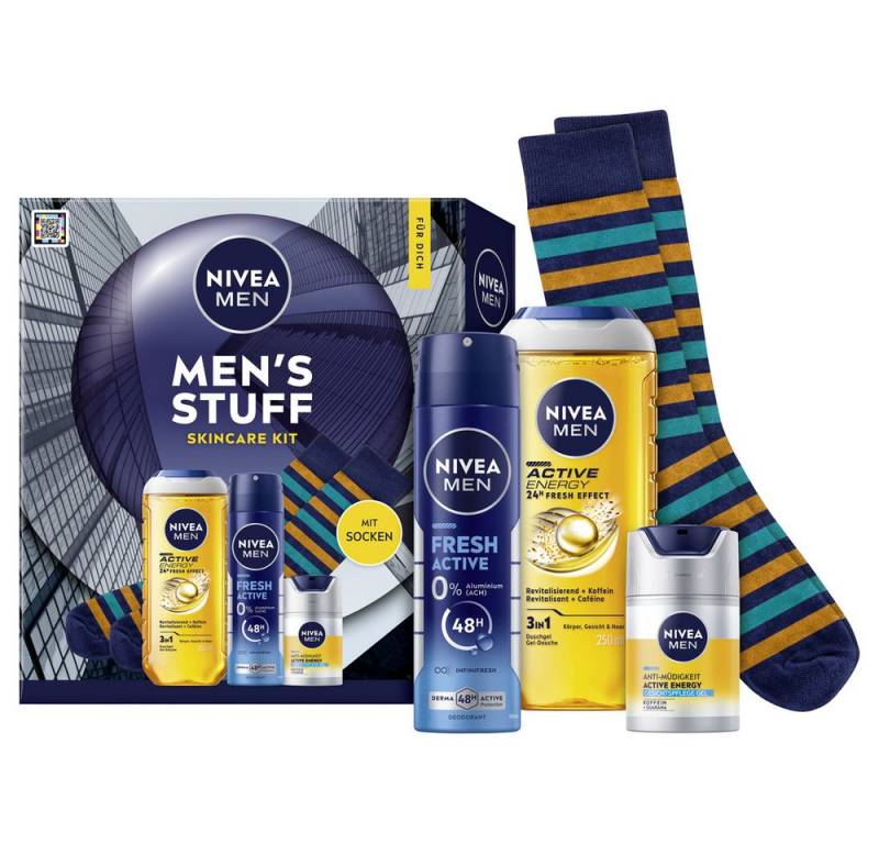 Nivea Men Hautpflege-Set NIVEA Mens Stuff Set Set, 3-tlg. von Nivea Men