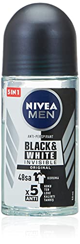 Nivea Men Nivea Deo Roll-on Invisible Black&White Power Men, 3er Pack (3 x 160 g) von Nivea Men