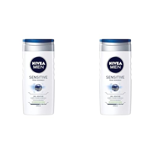 Nivea Men Sensitive 3-in-1 Duschgel, 250 ml (Packung mit 2) von Nivea Men