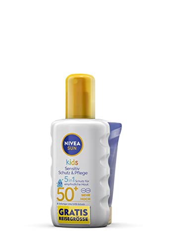 NIVEA SUN KIDS Sensitiv LF50 200ml+ pocket size 30ml von Nivea Sun