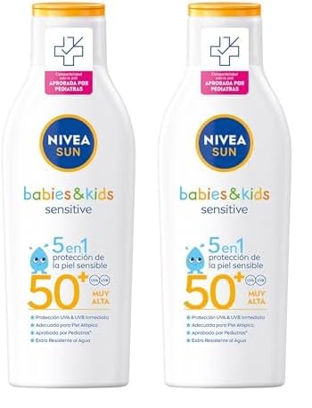 NIVEA SUN Kids Sensitive Protect & Play Kindersonnen creme (Packung mit 2) von Nivea Sun