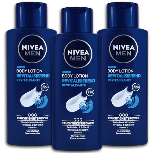 3 er Pack NIVEA MEN Body Lotion Revitalisierend 3 x 250ml von Nivea