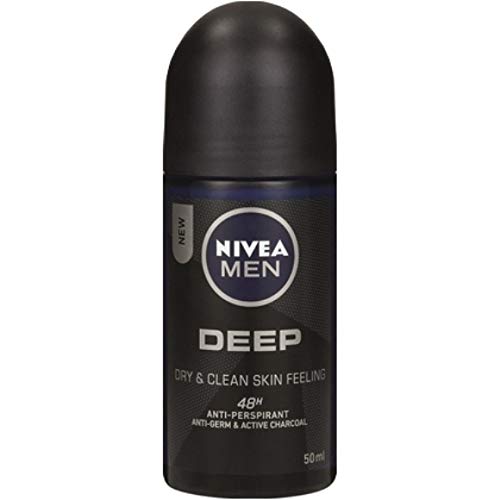NIVEA Men Deo Roll-on "Deep" Anti-Transpirant - 3er Pack (3 x 50 ml) von NIVEA