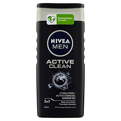 Nivea Dusche Men Active Clean 250 ml, 3 Stück von NIVEA