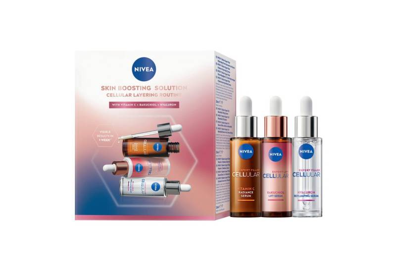 Nivea Gesichtspflege-Set NIVEA CELLULAR Serum Layering Routine Set Set, 3-tlg. von Nivea