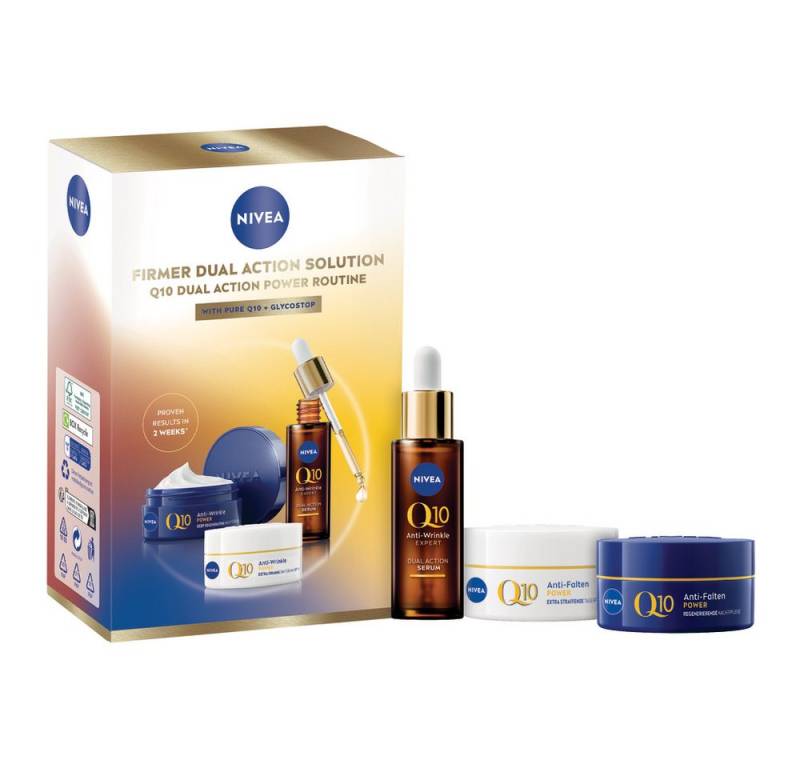 Nivea Gesichtspflege-Set NIVEA Q10 Dual Action Power Routine Set Set, 3-tlg. von Nivea
