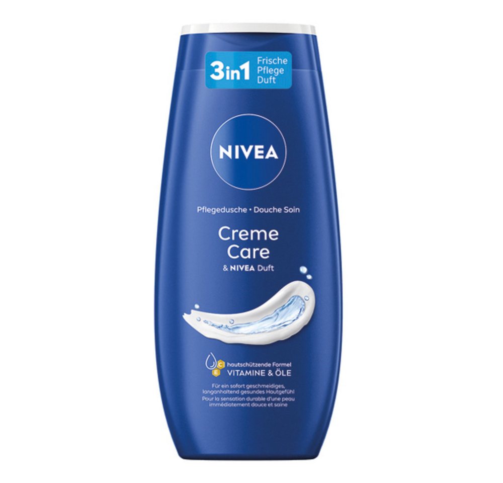 Nivea Haarshampoo Nivea Dusch Creme Care Cremedusche Inhalt ca. 250ml, 1-tlg. von Nivea