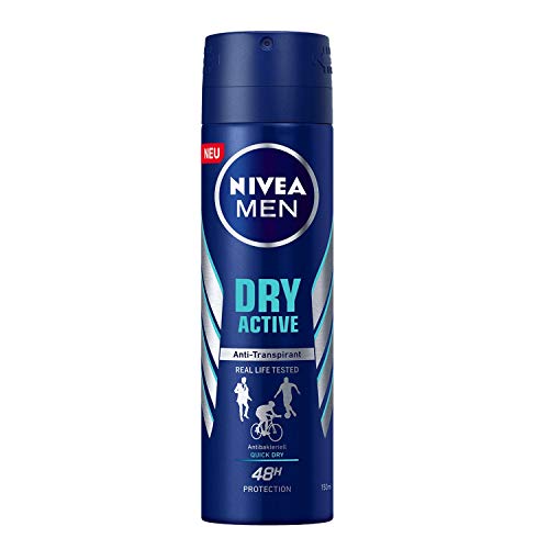 Nivea MEN dry active, Anti Transpirant 48h, 48h protection, 2er Pack, (2x150ml) von NIVEA