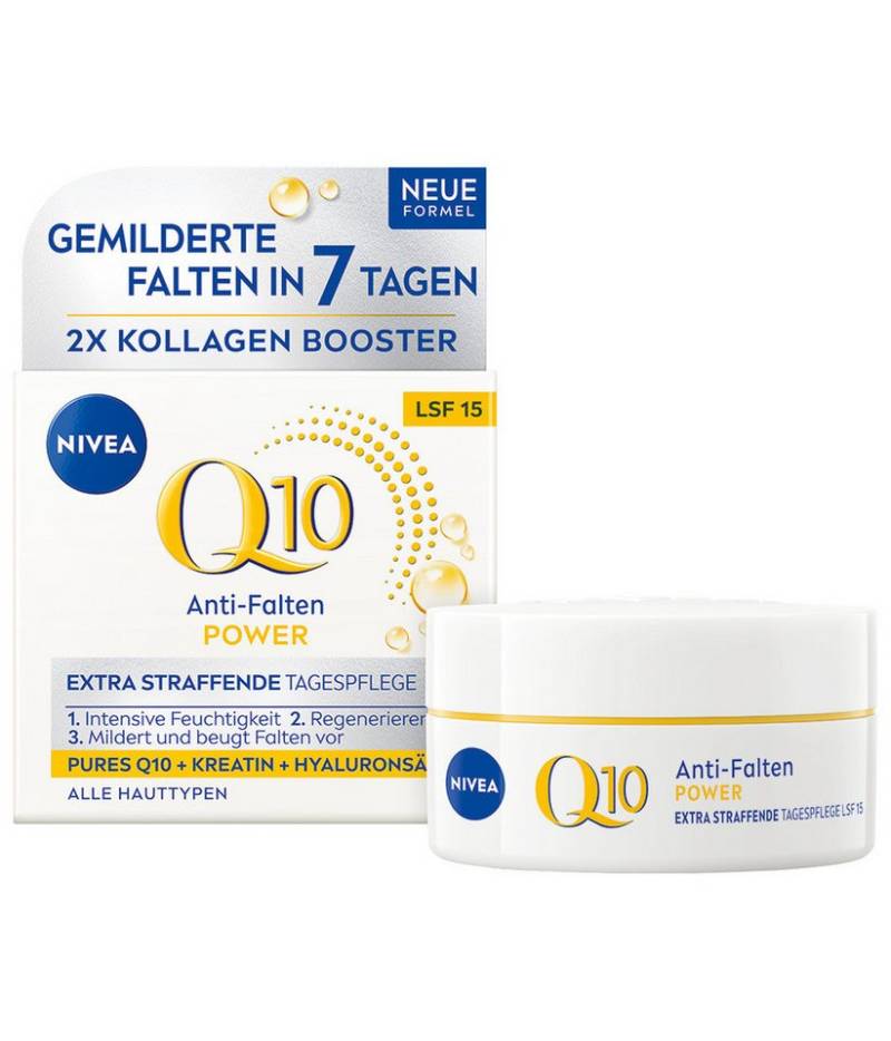 Nivea Tagescreme Q10 Anti-Falten Power Tagespflege LSF 15 50ml, 1-tlg., 50 ml von Nivea