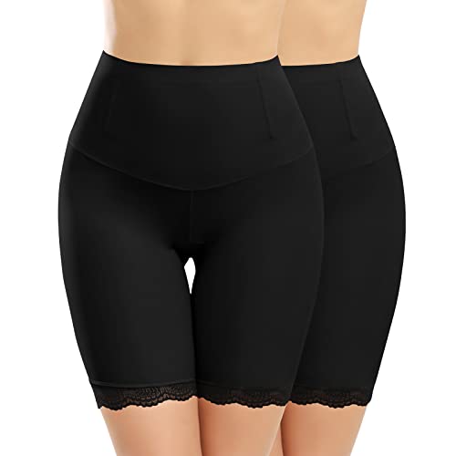 Niwicee Bauchweg Unterhose Damen Shapewear Damen Hose Hohe Taille Shapewear Miederhose Bauchweg Stark Formend Unterwäsche Miederpant Bauch Weg Hose-Schwarz*2-L von Niwicee