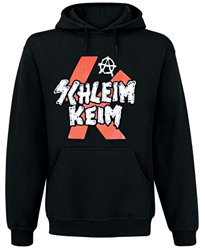 Nix-Gut Schleimkeim – Logo rot Kapuzenpullover, schwarz, Grösse XXL von Bhgytec
