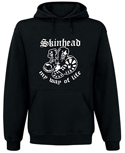 Nix Gut Skinhead My Way of Life Kapuzenpullover, schwarz, Grösse L von Nix Gut