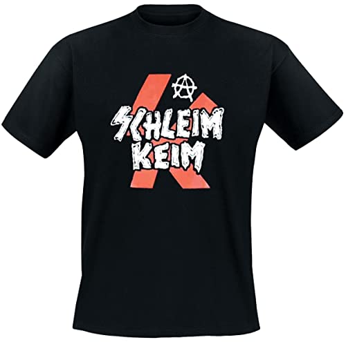 Schleimkeim – Logo rot T-Shirt, schwarz, Grösse S von Nix-Gut