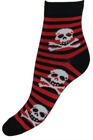 Socken Totenkopf s/r Streifen Gr. 36-42 von Nix Gut