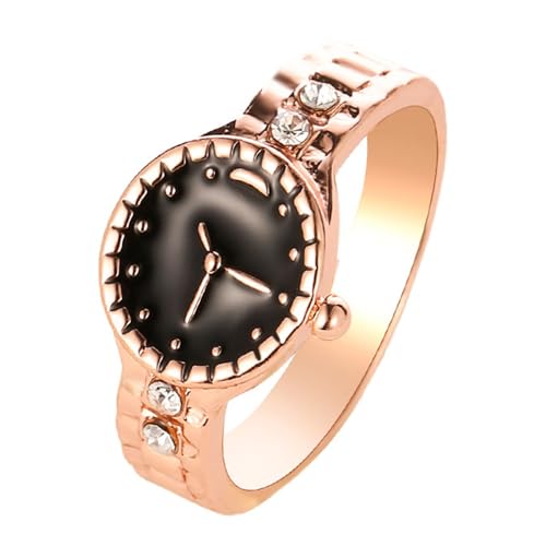 Damenuhr für Frauen – spezielles Design Valentinstagsringuhren | Modischer Ring, einfach zu kombinieren mit Uhren | Innovativer Uhrenring, Paar-Persönlichkeit von Nixiara
