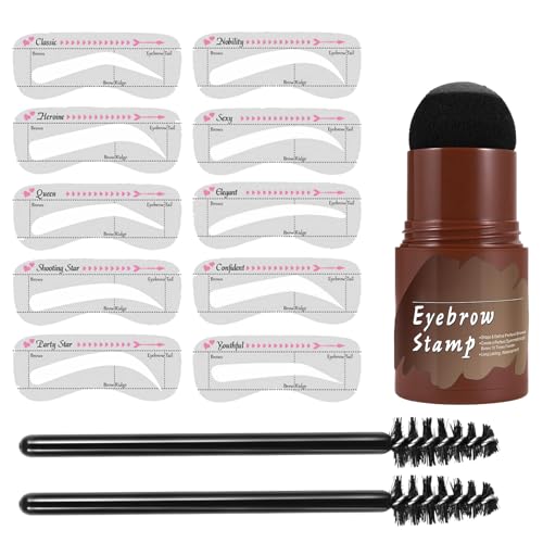 Eyebrow -Schablonen Für Ältere Frauen - -Design -Kit, Make -up -Guide -Set | 10 Styles Brow -Umrisse Für Gesichtssymmetrie, Schnelles Nachbesserung, Event -Make -up, Outdoor -Nutzung, Tägliche S von Nixiara