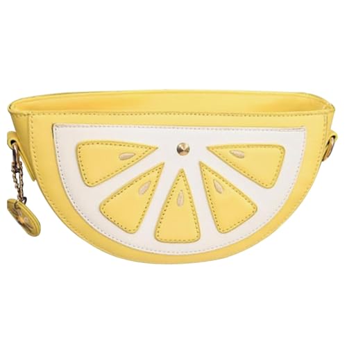 Lustige Obst-Schultertasche – reine Umhängetasche in Orangenform | Telefontasche für Frauen, Handtasche, Geldbörse, kleine Umhängetasche von Nixiara