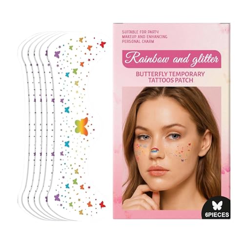 Mühelose Anwendung Cosplay -Gesichtsaufkleber - Langlebige Gradienten Textur Glitzer -Sommer -Patch -Set, Viele Verwendungsmöglichkeiten 6pcs Dots | Wasserdicht Mühelose Anwendung Cosplay -Gesichtsaufkleber - Langlebige Gradienten Textur Glitzer -Sommer -Patch -Set, Viele Verwendungsmöglichkeiten 6pcs Dots | Wasserdicht von Nixiara