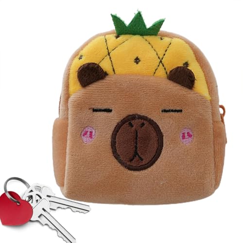 Niedliche Plüsch-Geldbörse - Plüsch-Geldbörse - Capybara-Themen-Geldbeutel-Cartoon-Geldbörse - Tragbare Organisationstasche Für Erwachsene, Multifunktionale Geldtasche Für Snacks, Schokolade, von Nixiara