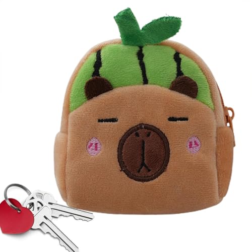 Niedliche Plüsch-Geldbörse - Plüsch-Geldbörse - Capybara-Themen-Geldbeutel-Cartoon-Geldbörse - Tragbare Organisationstasche Für Erwachsene, Multifunktionale Geldtasche Für Snacks, Schokolade, von Nixiara