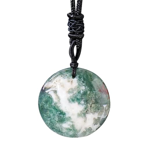 Nixiara Achat Anhänger Halskette, Rohstein Halskette, Stein Schmuck, Natürlicher Kristall Schmuck Poliert Retro Schmuck für Frauen Muttertag San Nixiara Achat Anhänger Halskette, Rohstein Halskette, Stein Schmuck, Natürlicher Kristall Schmuck Poliert Retro Schmuck für Frauen Muttertag San von Nixiara